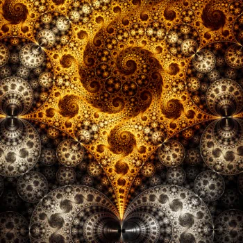  Silver and Gold Abstract