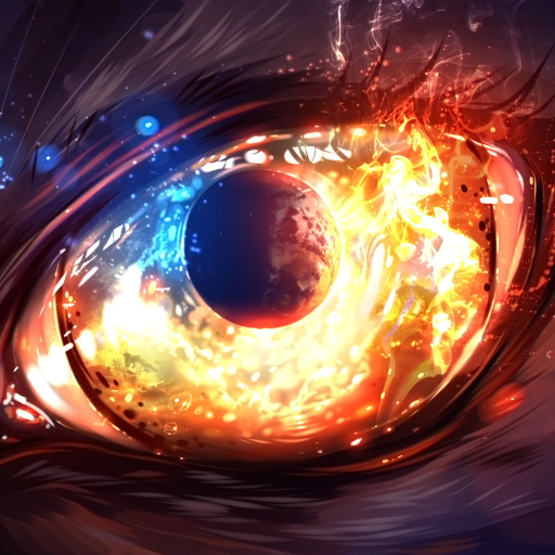Download Fire Eye Planet Artistic PFP