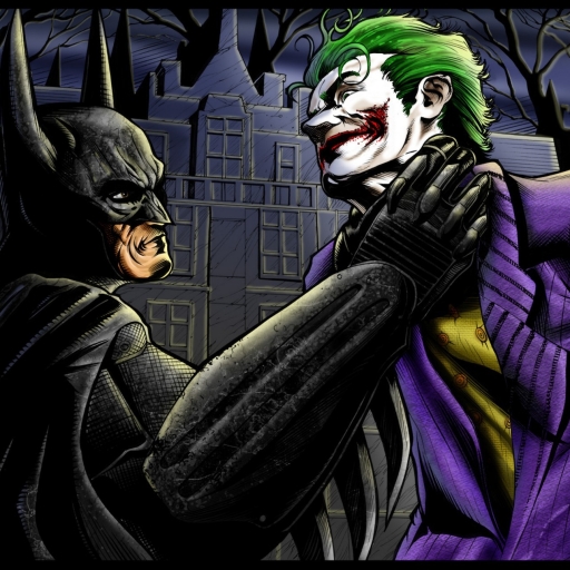batman & joker by KYLE CHANEY