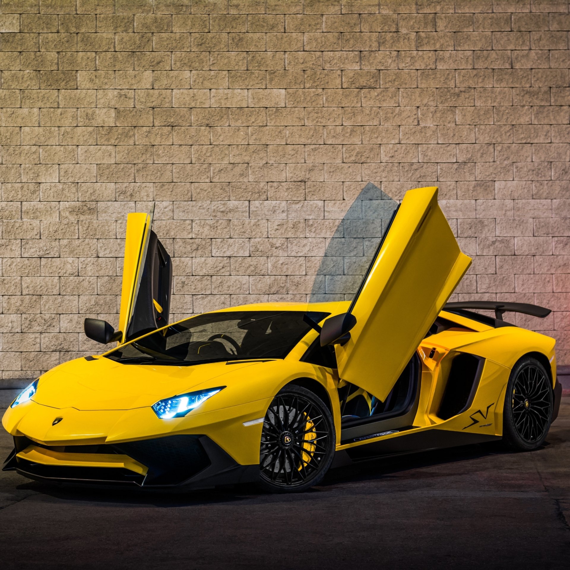 Download Supercar Yellow Car Car Lamborghini Lamborghini Aventador ...