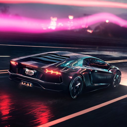 Download Supercar Night Vehicle Car Lamborghini Lamborghini Aventador PFP