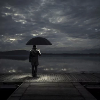 sky ocean Black & White pier umbrella photography people PFP