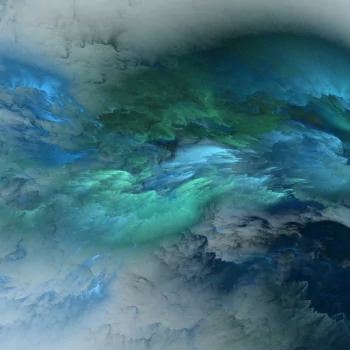  Blue and Green Clouds