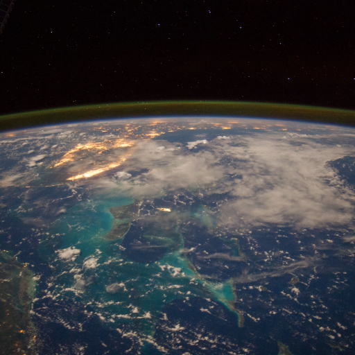 Caribbean Sea, Bahamas, Cuba, Southeastern U.S. (NASA, International Space Station )