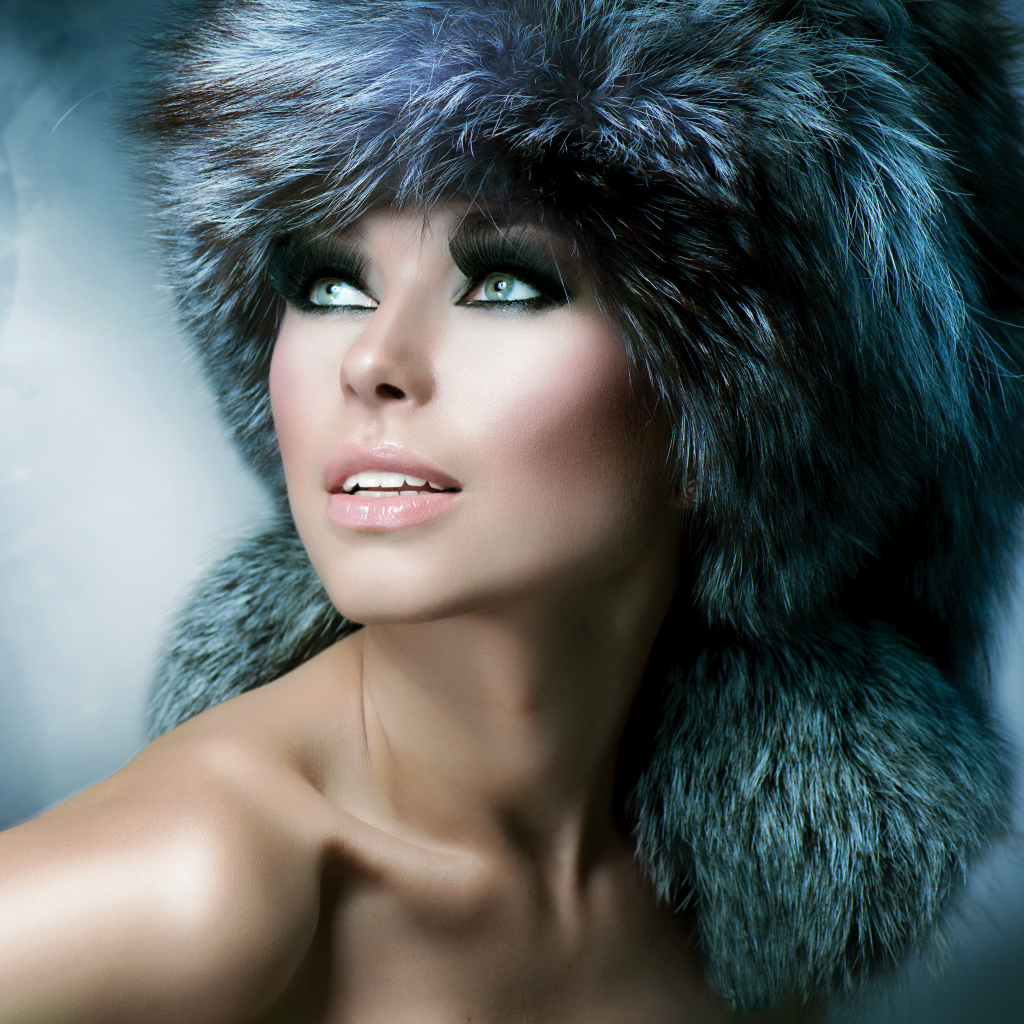 Girl in Fur Hat
