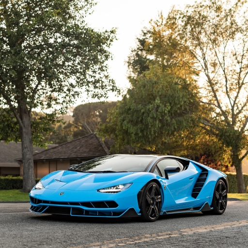 Blue Lamborghini Centenario