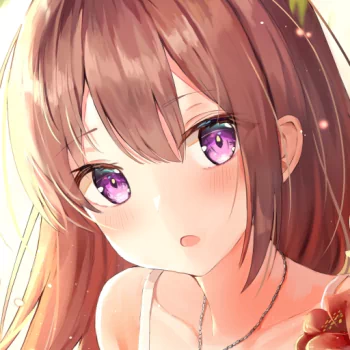 brown hair purple eyes Anime Original PFP