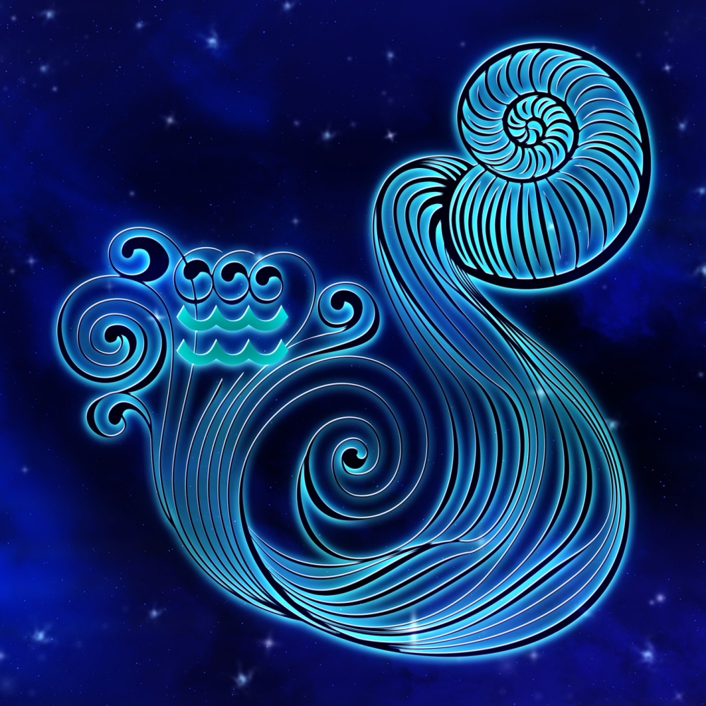 Blue Aquarius Water Star Sign by DarkWorkX