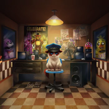 funny humor Freddy (Five Nights at Freddy's) Foxy (Five Nights at Freddy's) grumpy cat Five Nights at Freddy's cat PFP