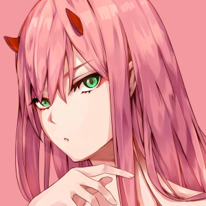 Download Green Eyes Face Pink Hair Zero Two (Darling In The FranXX ...