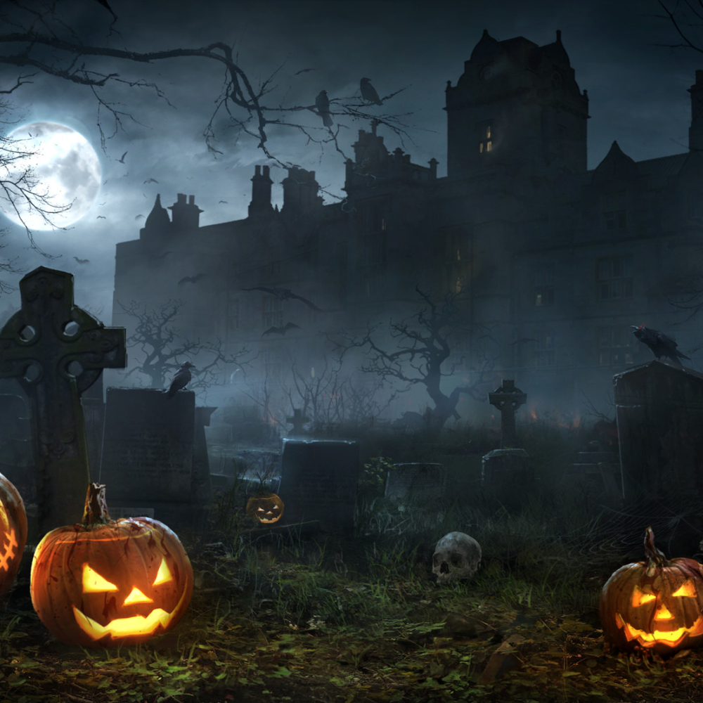 Halloween Night in Graveyard by Giao Nguyen
