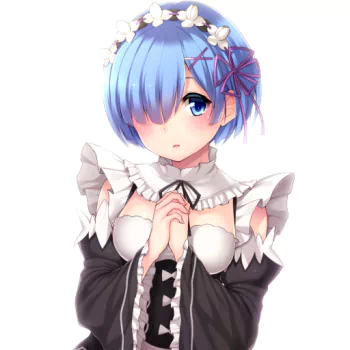 maid blue eyes blue hair short hair Rem (Re:ZERO) Re:Zero - Starting Life in Another World Anime PFP