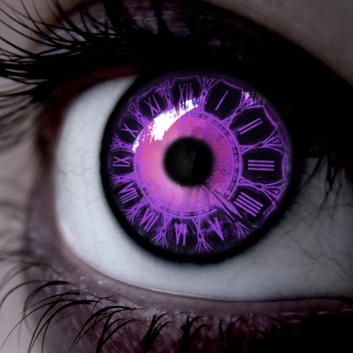 Purple Eye (Clock)