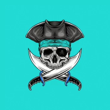pirate skull dark bones PFP