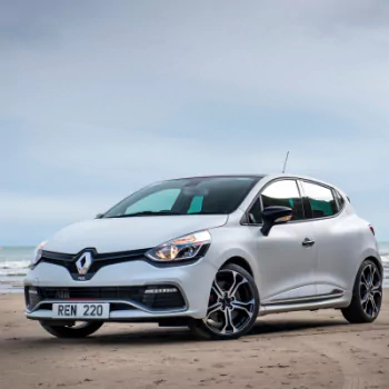 white car compact car vehicle car Renault Renault Clio PFP