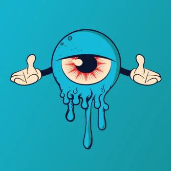 eye cartoon dark monster PFP