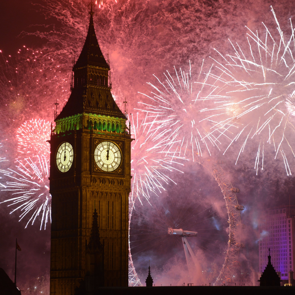 New Year's Eve Fireworks over London