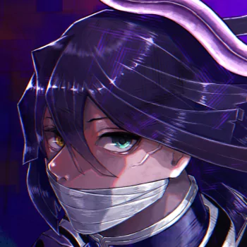 Forum avatar — anime close-up of Obanai Iguro (Demon Slayer: Kimetsu no Yaiba): dark hair, bandaged mouth, mismatched eyes, pale skin, snake coiled behind his head.