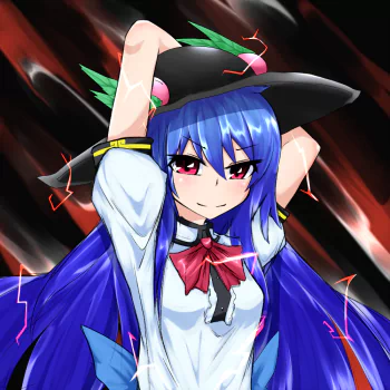 Tenshi Hinanawi Anime Touhou PFP