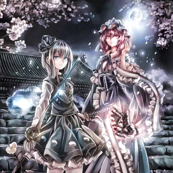 Yuyuko Saigyouji Youmu Konpaku Anime Touhou PFP