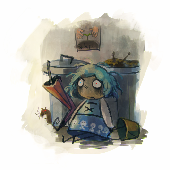 Download Heterochromia Kogasa Tatara Anime Touhou PFP