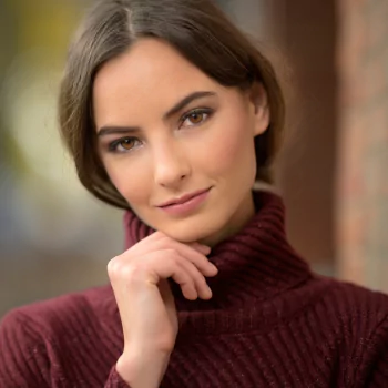 hazel eyes brunette face model woman PFP