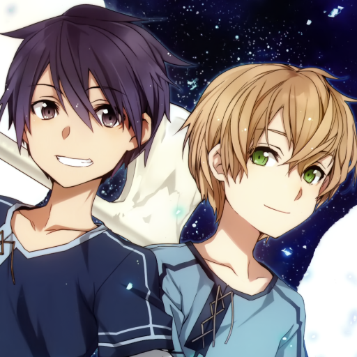 Download Smile Eugeo (Sword Art Online) Kazuto Kirigaya Kirito (Sword Art Online) Anime Sword Art Online PFP