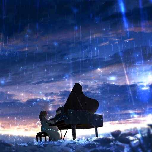 Download Rain Piano Anime Music Rain Anime PFP