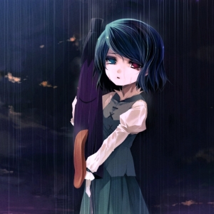 Download Heterochromia Cloud Rain Sad Umbrella Anime Touhou Sad Anime PFP