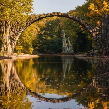 reflection bridge river man made Devil's Bridge PFP