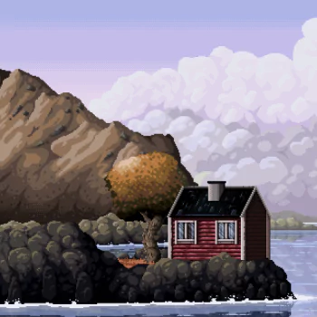 house artistic pixel art PFP