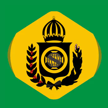  Bandeira do Império Brasileiro Minimalista