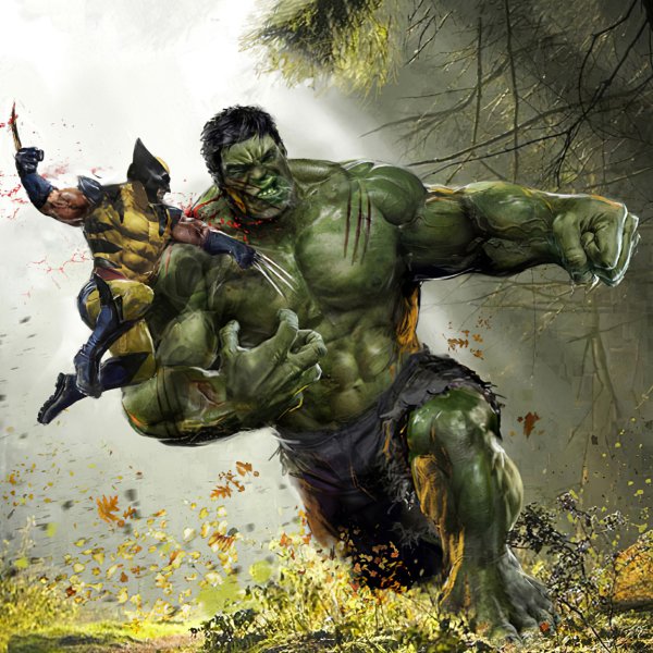 Download Battle X-Men Hulk Wolverine Comic Crossover  PFP by uncannyknack