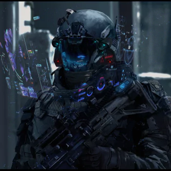 futuristic warrior Sci Fi PFP