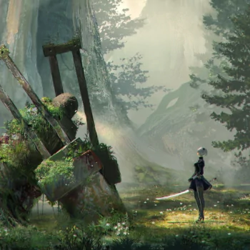 katana sword robot YoRHa No.2 Type B NieR: Automata video game PFP