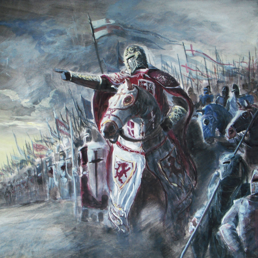 Crusaders before battle