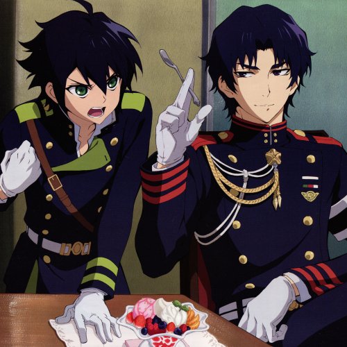 Download Uniform Green Eyes Black Hair Seraph Of The End Yūichirō Hyakuya Guren Ichinose Anime PFP
