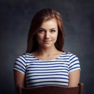 brown eyes redhead model woman PFP