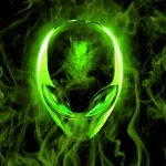  Green Alien and Smoke