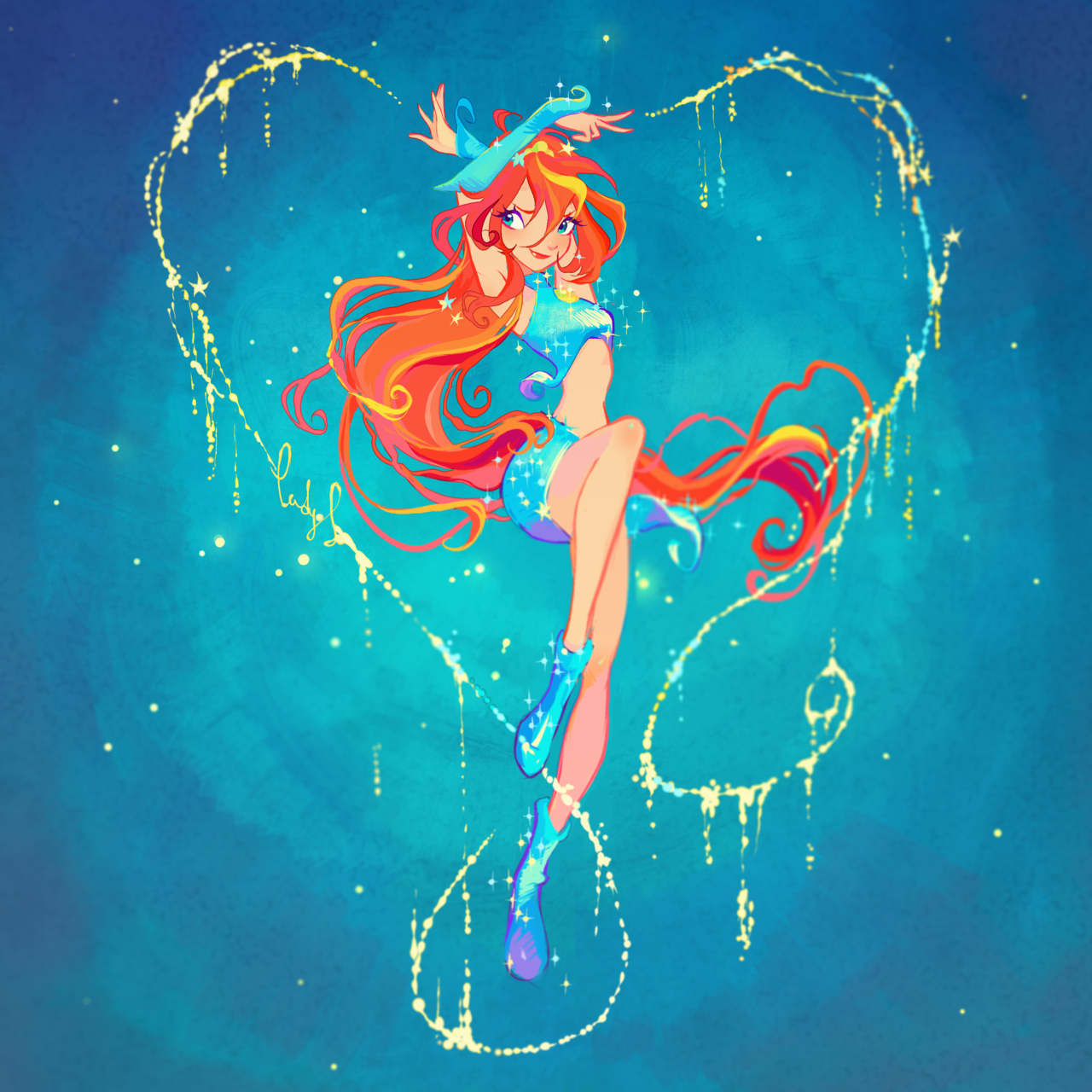 Download Red Hair Winx Club Fairy Bloom (Winx Club) TV Show PFP
