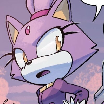 Download Blaze The Cat Comic Sonic The Hedgehog (IDW) PFP