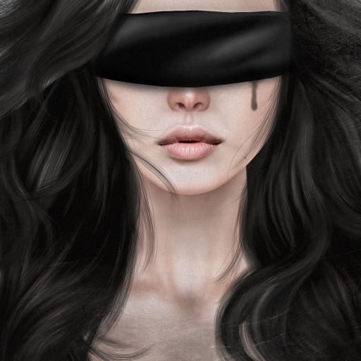 Fantasy Girl with Blindfold