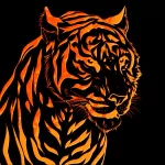 Abstract orange (Color) PFP