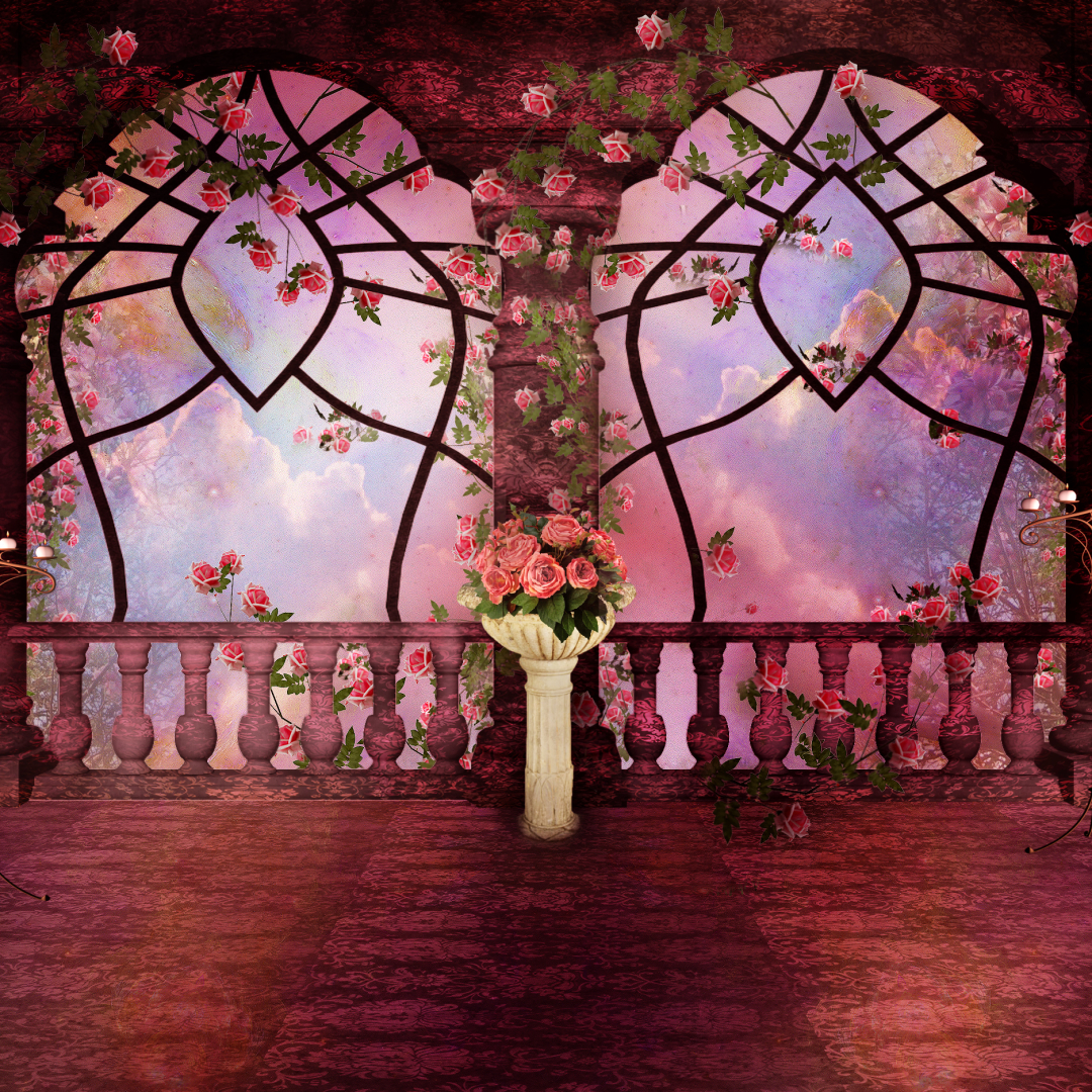 Pink Rose Gothic Fantasy by sternenfee59