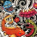 Download Koi Carp Fish Tattoo Artistic PFP