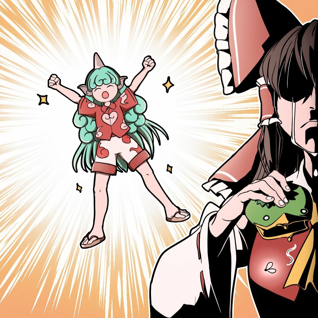 Download Aunn Komano Reimu Hakurei Anime Touhou PFP