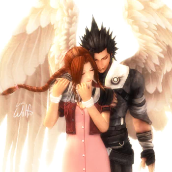  Zack and Aerith by LoneWolf117