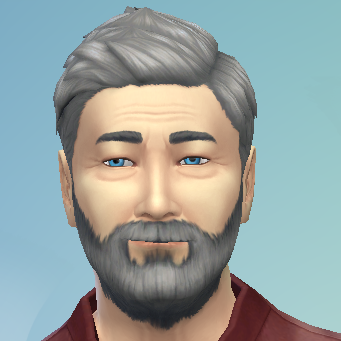 Download Beard Blue Eyes Grey Hair Artistic Men PFP by Faraway