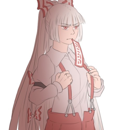 Download Fujiwara No Mokou Anime Touhou PFP