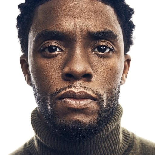 Download Brown Eyes Face American Actor Chadwick Boseman Celebrity PFP